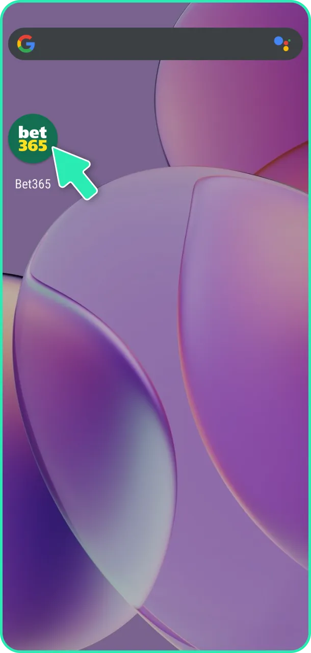 Accede a la App Android de Bet365 y realiza tus apuestas.