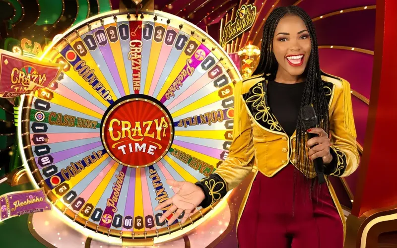 Participa en el show en vivo Crazy Time dentro de Bet365.