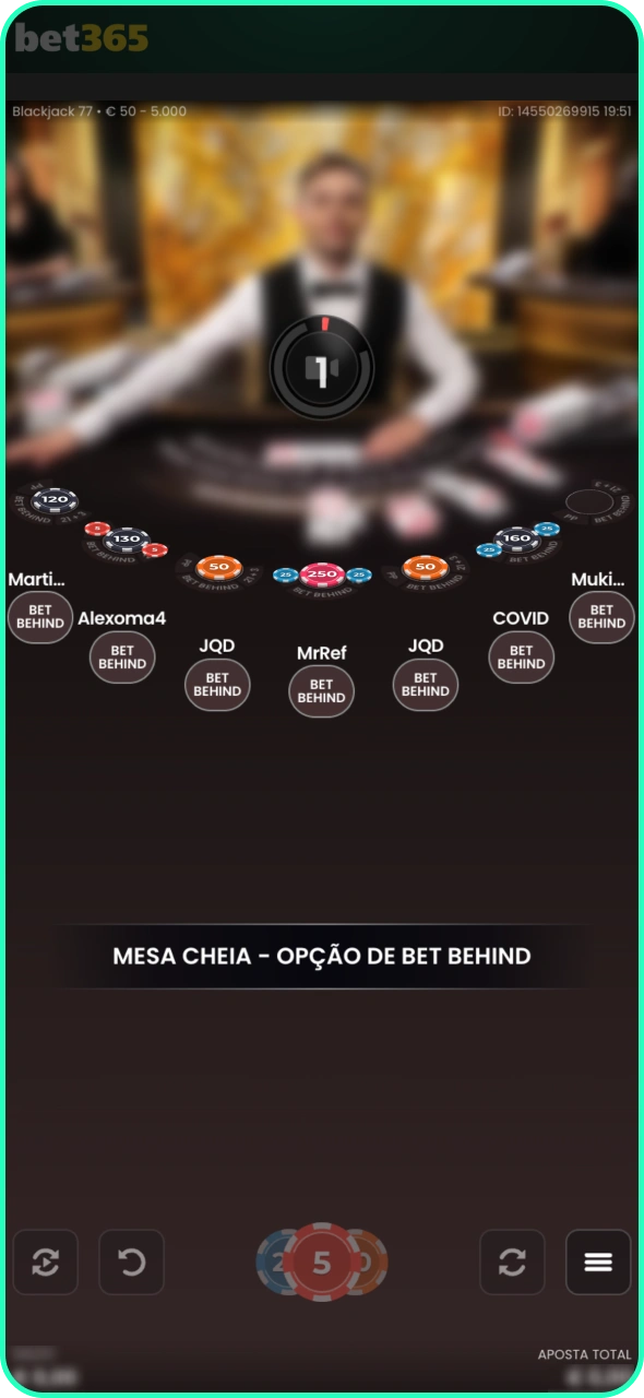 Haz tu apuesta y empieza a ganar en el casino en vivo de Bet365.