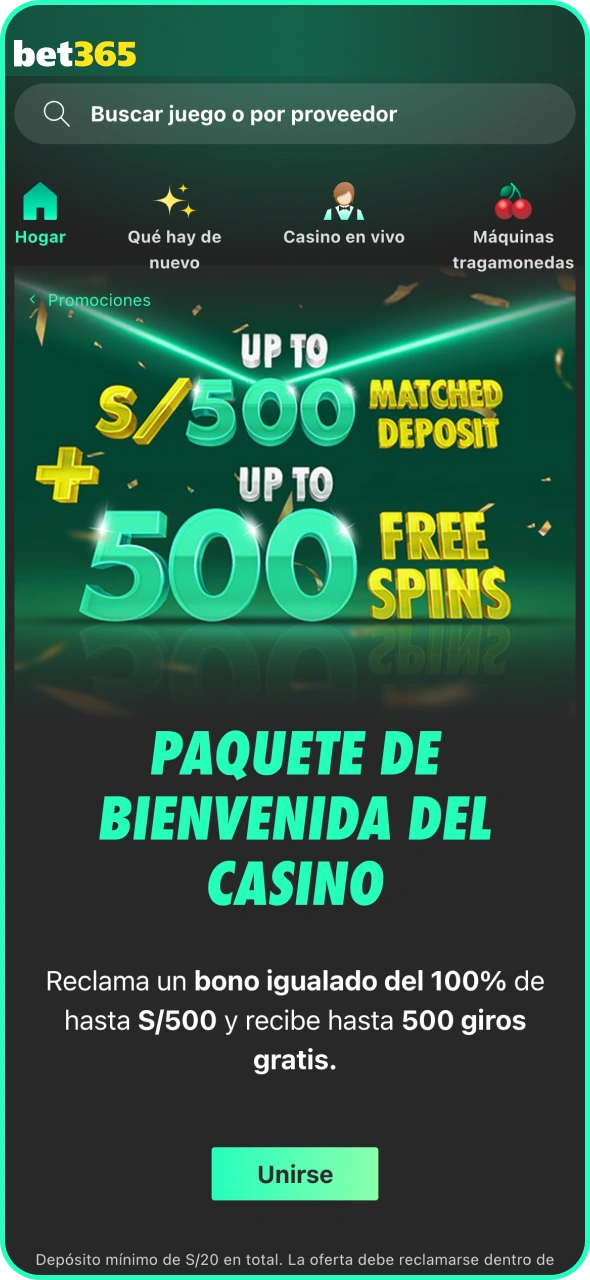 Activa tu bono de bienvenida para empezar a apostar en Bet365.